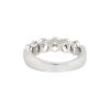 Platinum 2.45ctw Oval Cut Diamond Halfway Wedding Band