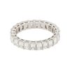 14k White Gold 3.54ctw Emerald Cut Diamond Eternity Band