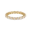 14k Yellow Gold 1.61ctw Oval Cut Diamond Eternity Wedding Band