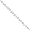 18k White Gold 4.21ctw Diamond Three Stone Tennis Bracelet