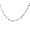 14k White Gold 7.50ctw Diamond Station Tennis Necklace