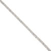 14k White Gold 3.99ctw Half Bezel Set Diamond Tennis Bracelet