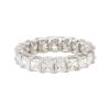 14k White Gold 3.68ctw Asscher Cut Diamond Eternity Band