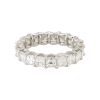 14k White Gold 3.68ctw Asscher Cut Diamond Eternity Band