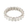 14k White Gold 3.68ctw Asscher Cut Diamond Eternity Band
