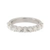 18k White Gold 1.43ctw Round Diamond Halfway Wedding Band