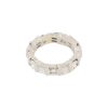 Platinum 3.60ctw Round & Baguette Diamond Eternity Band