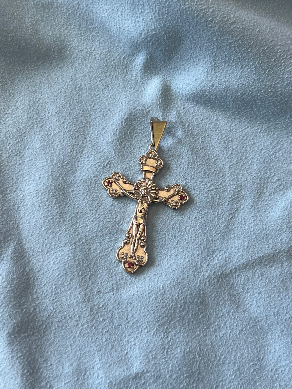 a designer crucifix pendant necklace