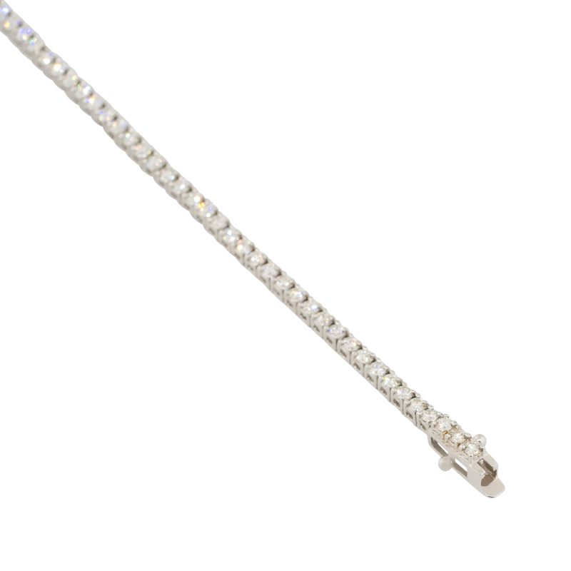 18k White Gold 2.15ctw Round Diamond Tennis Bracelet