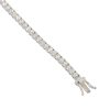 14k White Gold 5.60ctw Round Diamond Tennis 7" Bracelet