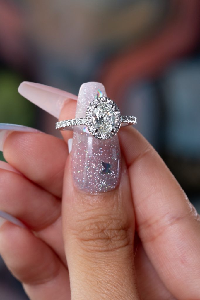 a classy luxury pear diamond ring