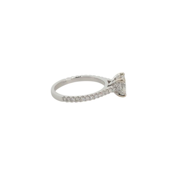 GIA Certified 18k White Gold 1.69ctw Diamond Engagement Ring