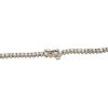 14k White Gold 9.5ctw Graduated Diamond Tennis Necklace