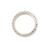 14k White Gold 2.50ctw Three Row Diamond Wide Band