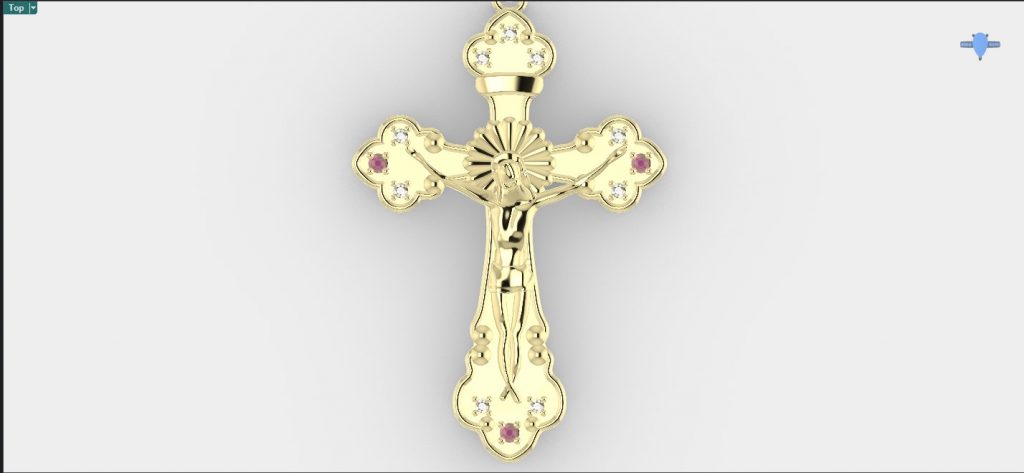 a designer crucifix pendant necklace 