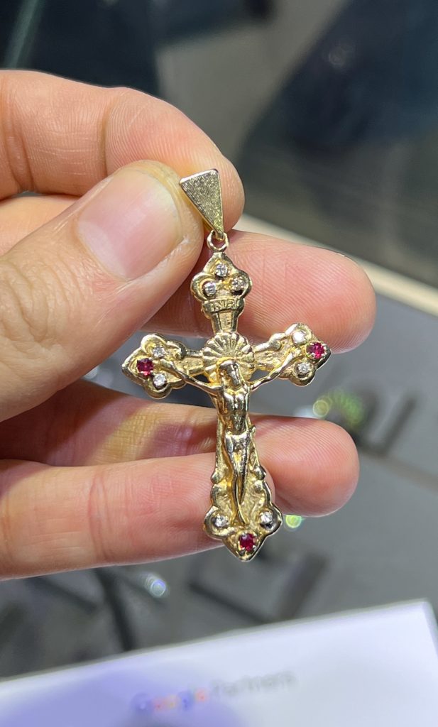 a designer crucifix pendant necklace 