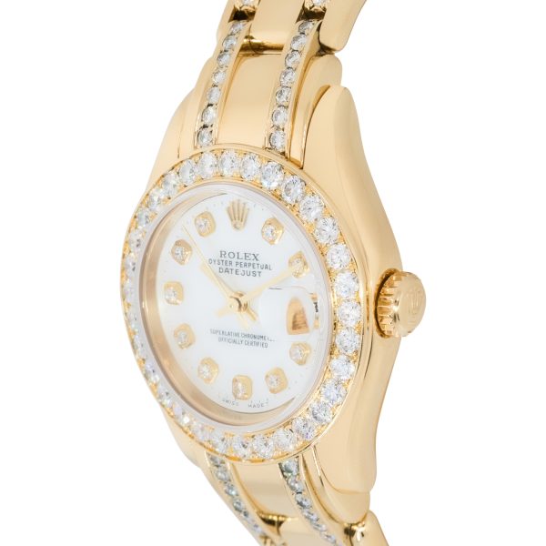 Rolex 80298 Datejust 18K Yellow Gold Diamond Masterpiece Watch