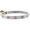 Cartier LOVE 18k White Gold Size 19 Bangle Bracelet