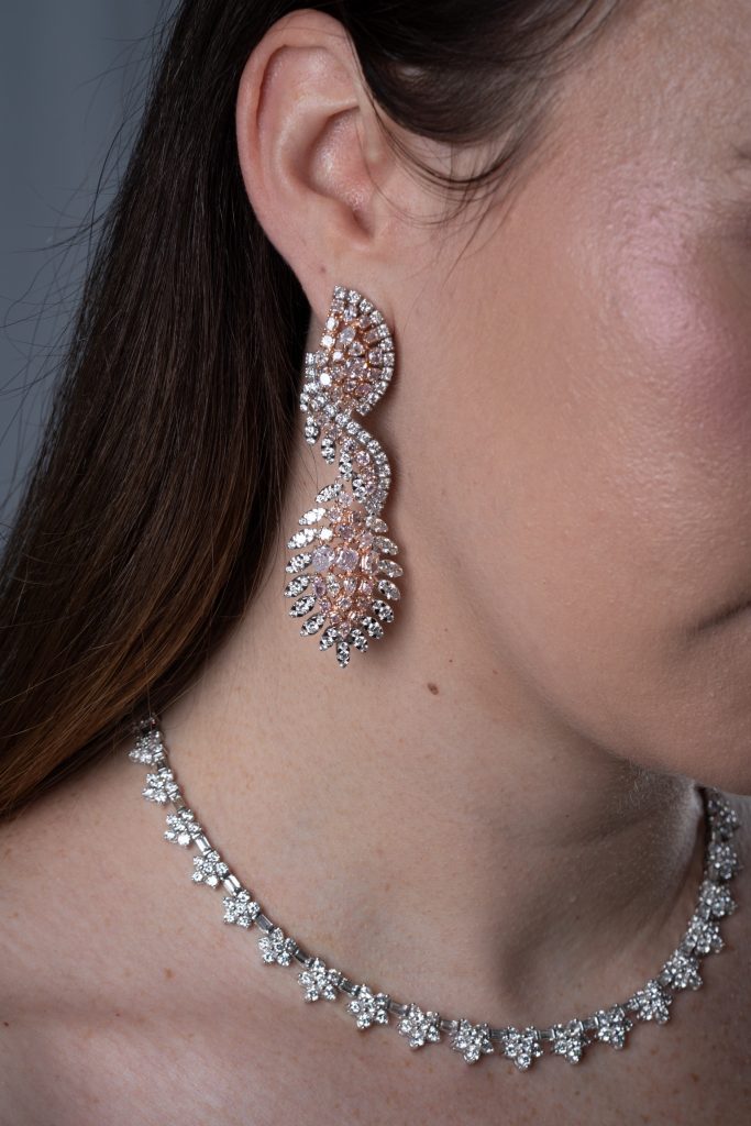 Bridal chandelier earrings
