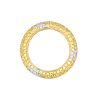 18k Yellow Gold 0.78ctw Diamond and Yellow Sapphire Pave Band Ring