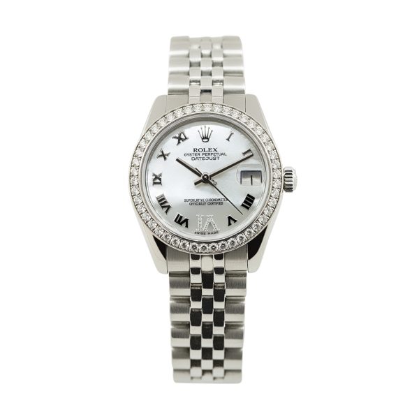 Rolex 178384 Datejust Mother of Pearl Dial Diamond Bezel Stainless Steel Watch