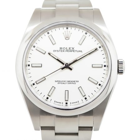 Rolex 114300 Oyster Perpetual White Dial Stainless Steel Watch