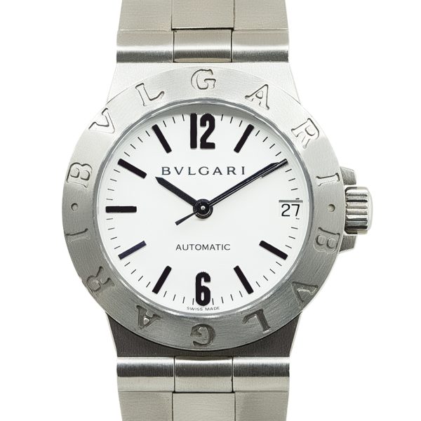 Bvlgari L12517 Fabrique En Suisse White Dial Stainless Steel Watch