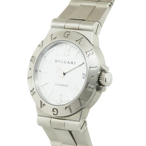 Bvlgari L12517 Fabrique En Suisse White Dial Stainless Steel Watch