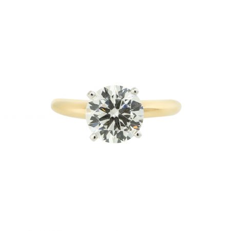 Lab Created 2.02ctw Diamond 14k Yellow Gold Engagement Ring