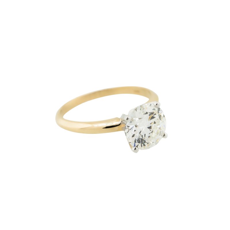 Lab Created 2.02ctw Diamond 14k Yellow Gold Engagement Ring
