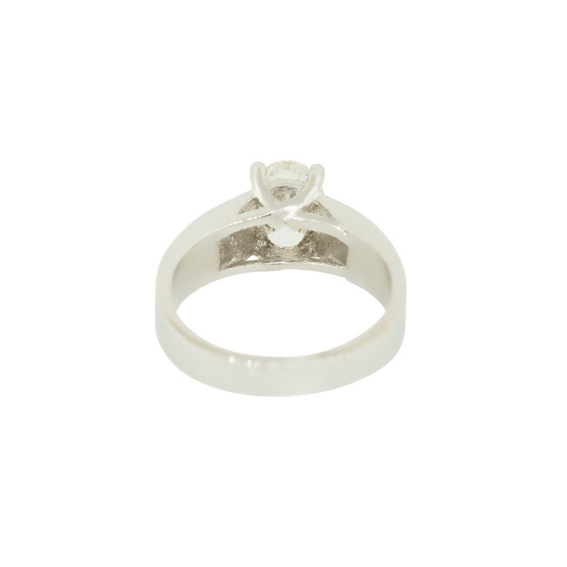Lab Created 1.50ctw Diamond 14k White Gold Engagement Ring