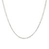 14k White Gold 7.0ctw Half-Way Diamond Tennis Necklace