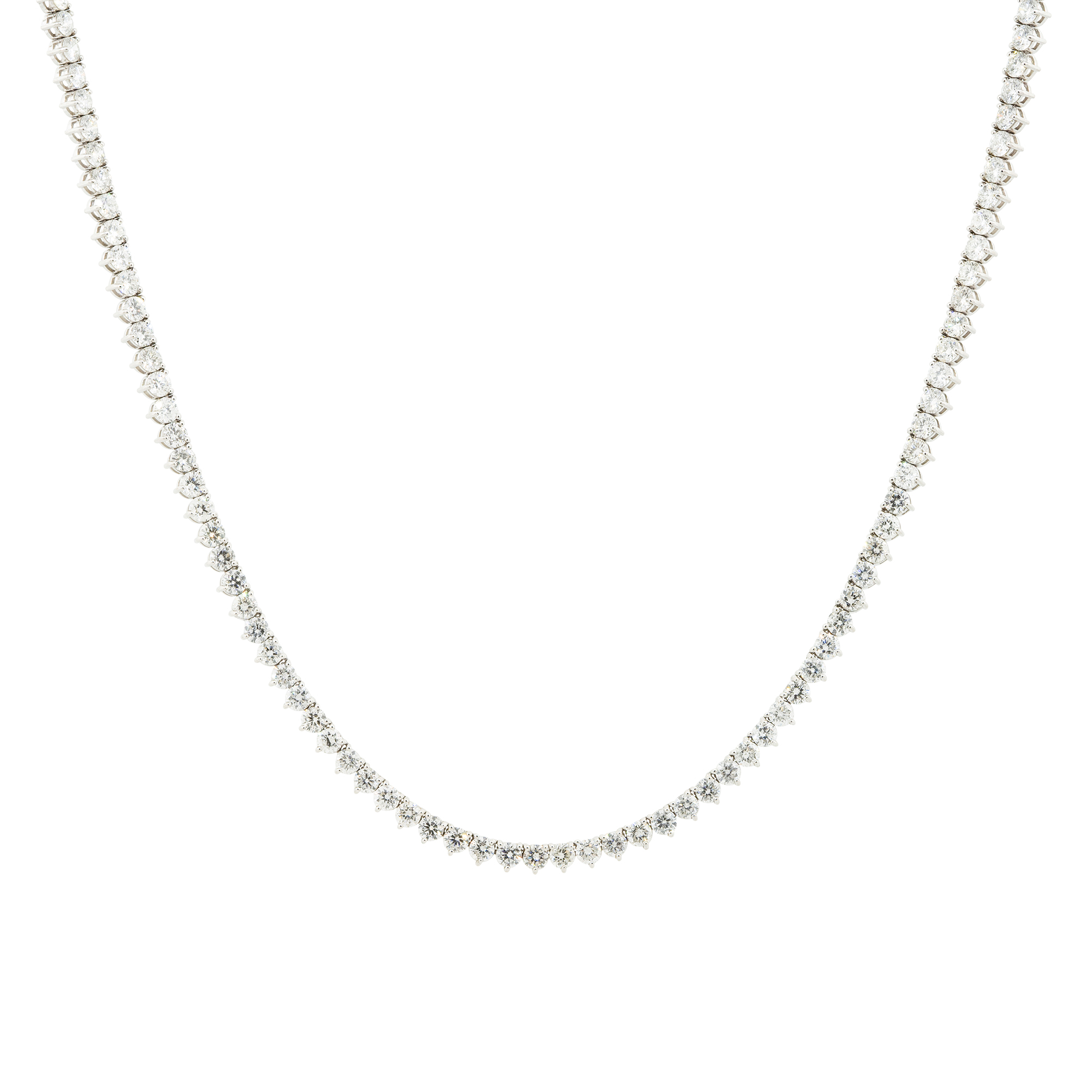 Diamond Half Tennis Necklace | Mejuri