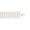 18k White Gold 13ctw 6-Row Bezel Set Diamond Bracelet