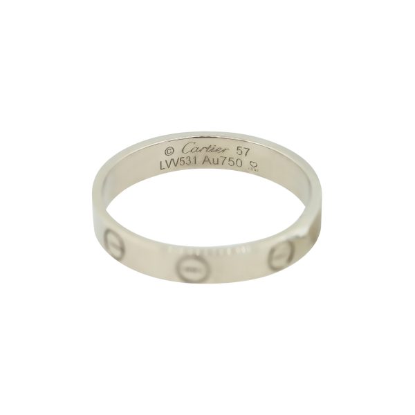Cartier LOVE 18k White Gold Size Small Wedding Band