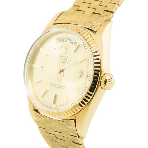 Rolex 1803 President Champagne Dial Vintage 18k Yellow Gold Watch