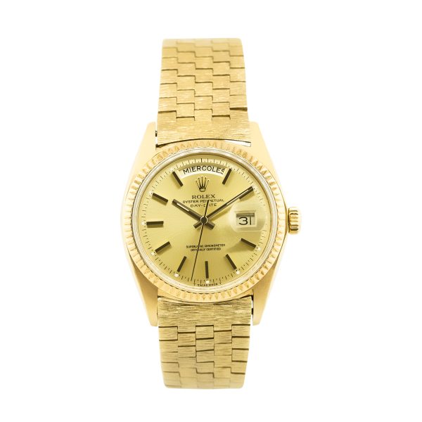 Rolex 1803 President Champagne Dial Vintage 18k Yellow Gold Watch