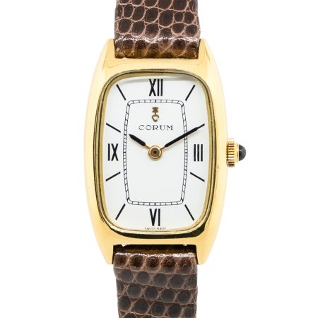 Corum Elongated 18k Yellow Gold Ladies Watch