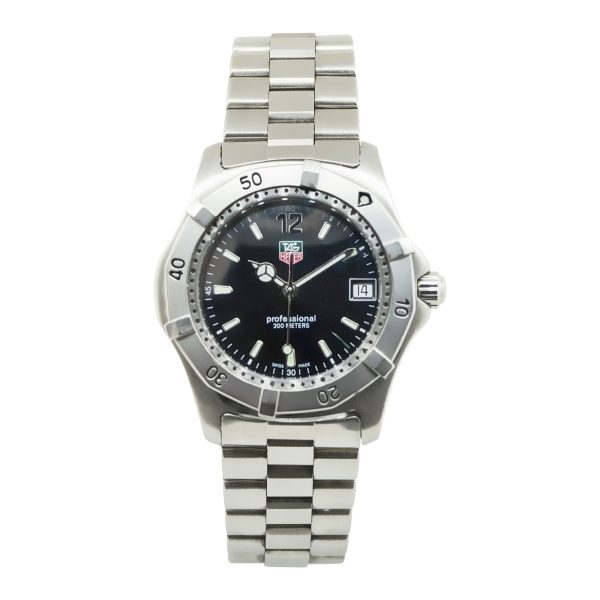 Tag Heuer WAC1111A Professional Black Dial Stainless Steel Watch