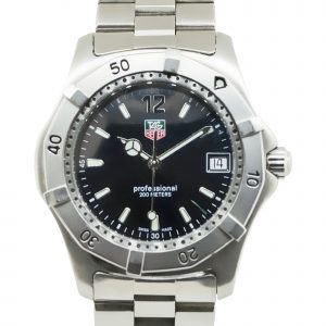 Tag Heuer WAC1111A Professional Black Dial Stainless Steel Watch