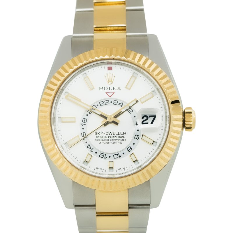 Rolex 326933 Sky-Dweller White Dial Two-Tone Watch