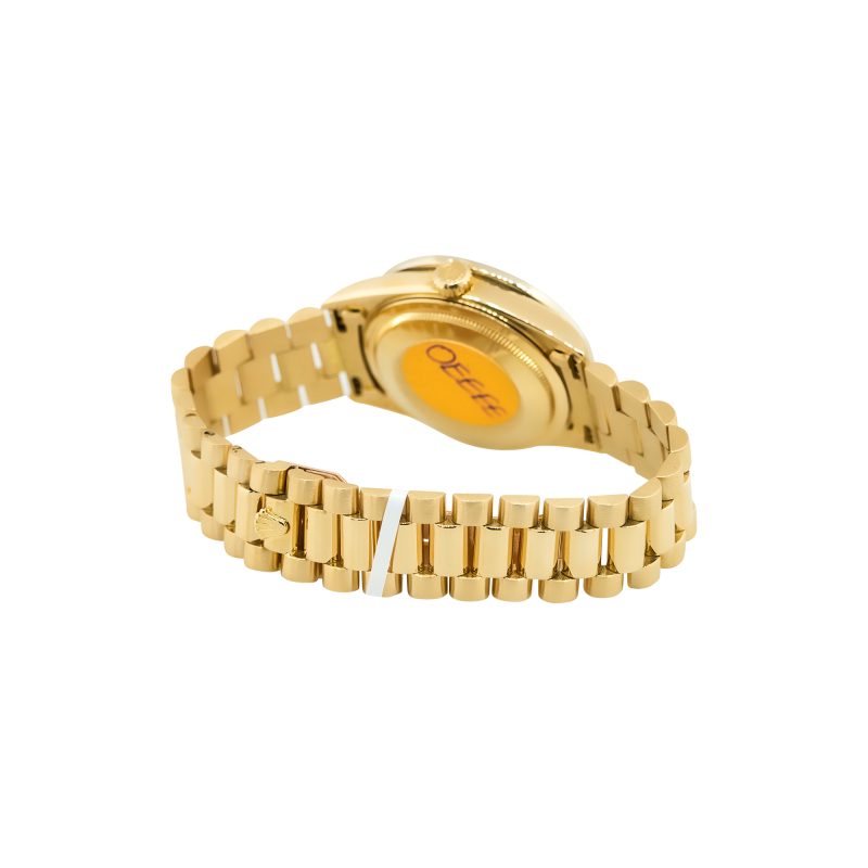 Rolex 18238 Day Date Diamond Dial Diamond Bezel 18k Yellow Gold President Watch