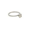 14k White Gold 0.93ctw Round Diamond Solitaire Engagement Ring