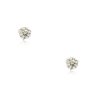 14k White Gold 3.21ctw Diamond Stud Earrings with Diamond Jackets