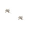 14k White Gold 3.21ctw Diamond Stud Earrings with Diamond Jackets