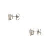 14k White Gold 3.21ctw Diamond Stud Earrings with Diamond Jackets