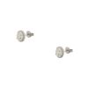 14k White Gold 2.69ctw Halo Diamond Stud Earrings