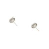 14k White Gold 2.69ctw Halo Diamond Stud Earrings