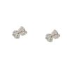 14k White Gold 3.86ctw Diamond Martini Set Stud Earrings