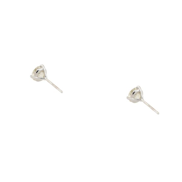 14k White Gold 2.30ctw Diamond Stud Earrings